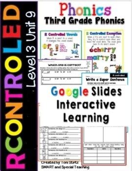 Distance Learning Google Third Grade Phonics Level 3 Advanced R