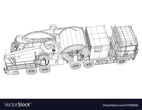 Oilfield coiled tubing equipment coiled tubing Vector Image