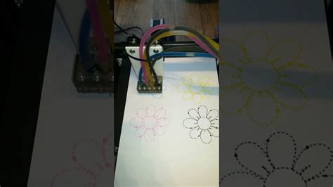 Diy Inkjet Printer Test With Four Colors Youtube