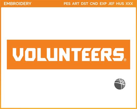 Tennessee Volunteers - Wordmark Logo (2015) - College Sports Embroidery Logo in 4 sizes & 8 formats