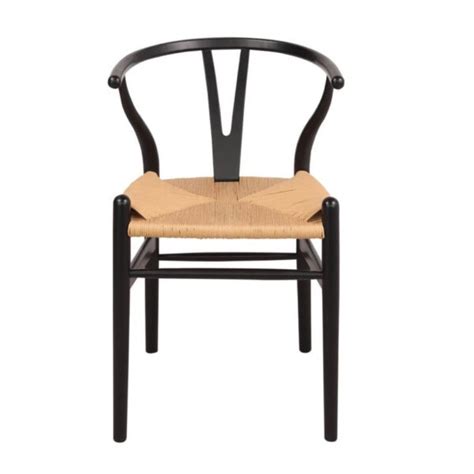 Silla Wishbone Style Negra Arei Design