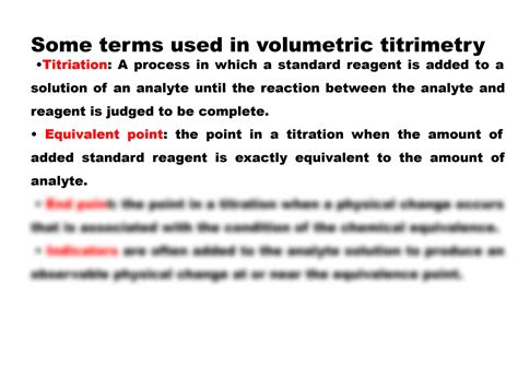 SOLUTION Notes Of Volumetric Analysis Btech Applied Chemistry Studypool