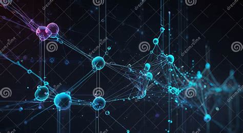 Molecular Structure Of The Molecule 3d Illustration Science Background Stock Illustration