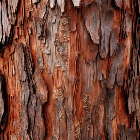 Premium Ai Image Giant Sequoia Sequoia Sempervirens Bark Texture