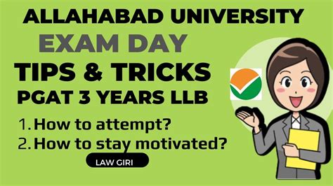 Pgat Years Llb Exam Day Tips Tricks Allahabad University Years