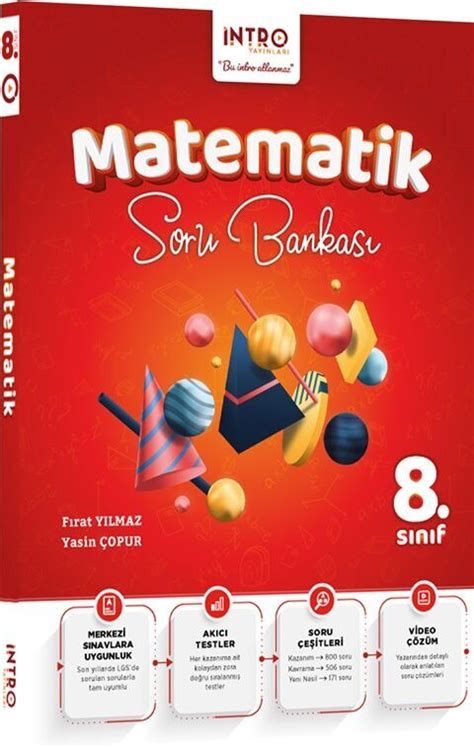 İntro Yayınları 8 Sınıf Matematik Soru Bankası Kitapİşler İşler