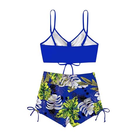 Knosfe Bikini Sets For Women Beach Tie Side High Waisted Swimwear Sexy