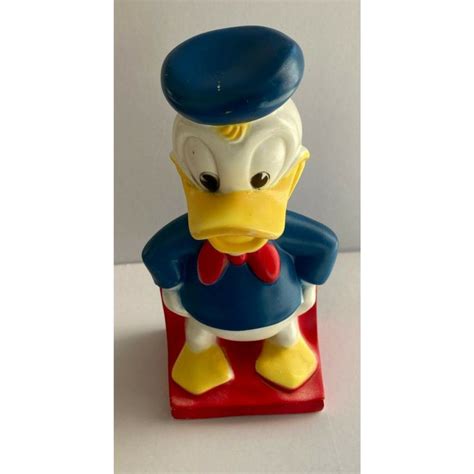 Vintage Donald Duck Piggy Bank Play Pal Plastics Walt Disney