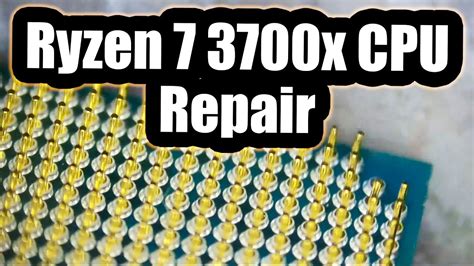 Ryzen 7 3700x Cpu Broken Pin Repair Cpu Pins Come In Different Sizes