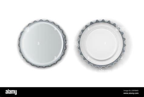 Blank Bottle Cap Mockup 3d Illustration Isolated On White Background