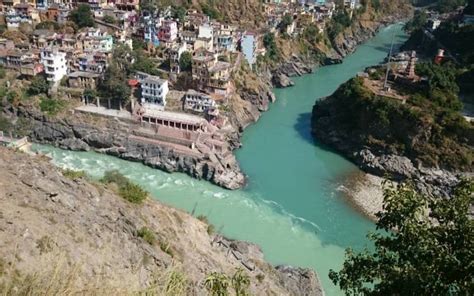 Devprayag Sangam - Confluence of river Alaknanda & Bhagirathi