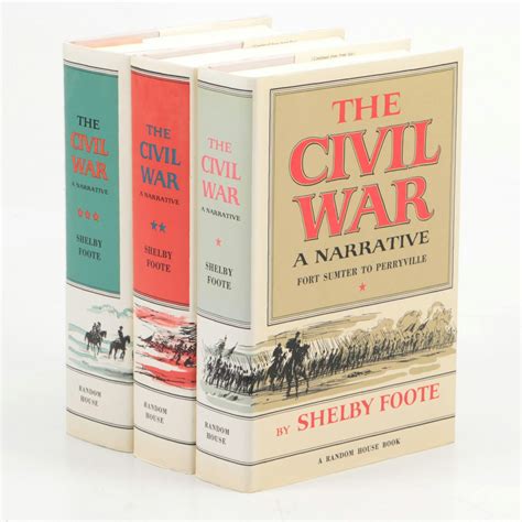 Book Club Edition "The Civil War: A Narrative" Three-Volume Set by ...