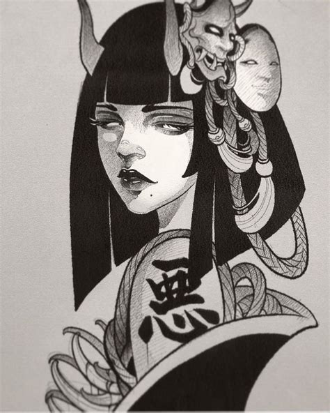 Geisha Tattoo Design Japan Tattoo Design Girl Face Tattoo Girl