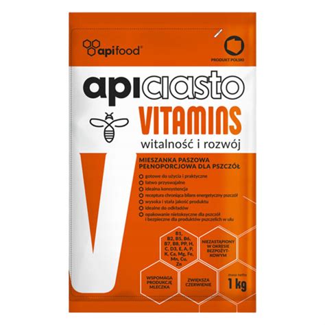 Ciasto Pokarm Dla Pszcz Apifood Apiciasto Vitamins Kg X Szt Pkh