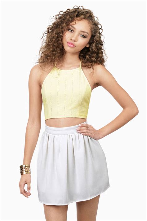 Cute Yellow Crop Top Yellow Top Halter Top Yellow Crop Top 8