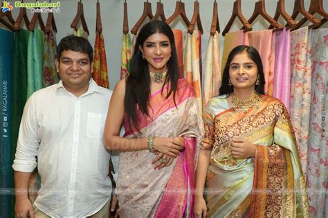 Lakshmi Manchu Stuns In Antora Saree At Store Launch Event