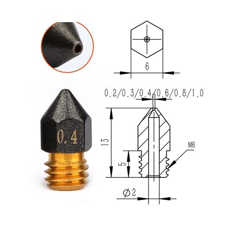 Nozzle Boquilla Mk Mm M Recubierta Teflon Ender Yorobotics