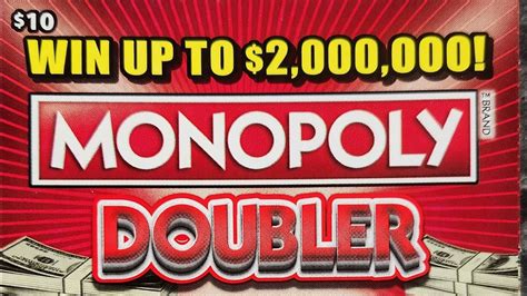 Monopoly Doubler Lottery Scratch Off Tickets Youtube