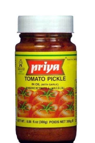 Priya Tomato Pickle Without Garlic G Exoticindias