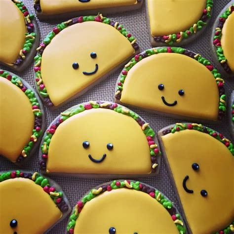 Lc Sweets Taco Tuesday Anyone Fancy Cookies Sugar Cookie Designs