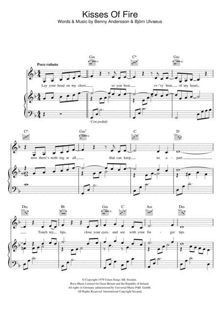 Abba Piano Sheet Music Pdf