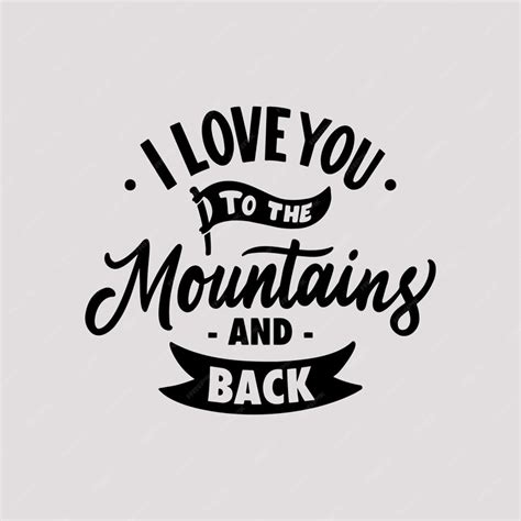 Premium Vector Hand Lettering Love Quote Design I Love You To The