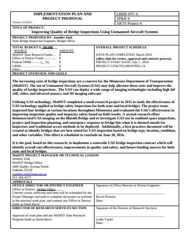 Free Research Implementation Plan Samples In Pdf Ms Word