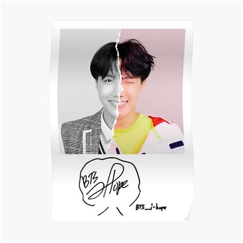 J Hope Signature Poster For Sale By Marisaurban Redbubble