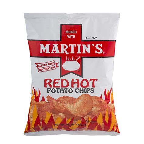 Martins Potato Chips Red Hot 95 Oz