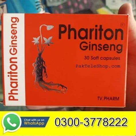 Phariton Ginseng Capsules In Pakistan / 03003778222 PakTeleShop.com