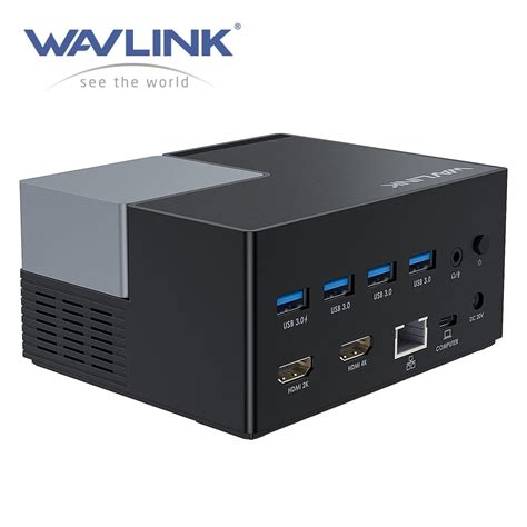 Buy Wavlink Usb C Universal Docking Station Dual Monitor Dock Station