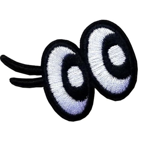top quality fashion design garment patch iron  eye patches embroidery