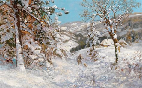 Fondos De Pantalla Alois Arnegger Nieve Invierno Obra De Arte