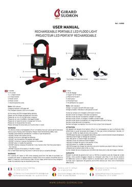 Telechargement documentation complémentaire Projecteur LED portatif