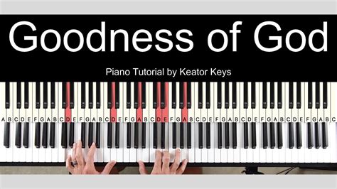 Goodness Of God Piano Tutorial Sheet Music Youtube