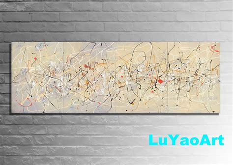 Abstract Drip Style Painting on Canvas. Original Abstract Wall - Etsy