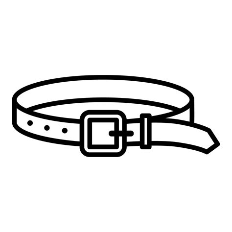 Belt Icon Vector Vector Art At Vecteezy