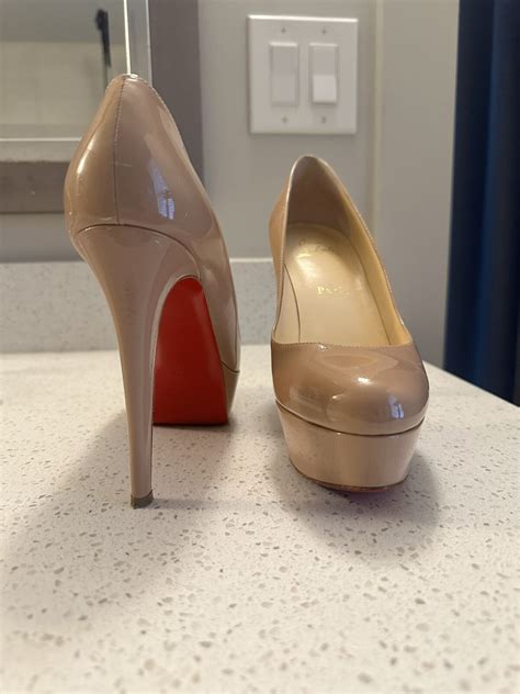 Christian Louboutin Bianca Nude Heels EU38 5 Gem