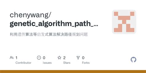 Github Chenywang Genetic Algorithm Path Plan