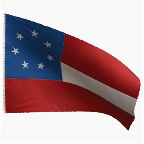 US Flag 1st National Confederate 3D Model $9 - .blend .dae .fbx .gltf ...