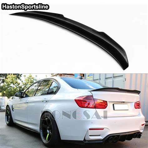 Psm Style Carbon Fiber Rear Boot Trunk Spoiler Wing For Bmw