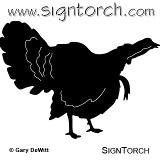 Turkey Gobbling ~ : SignTorch, DXF SVG CNC Plasma Router Laser Art