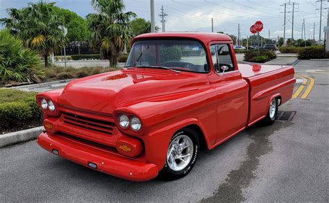 1958 Chevrolet Apache Custom Pickup At Indy 2022 As K209 Mecum Auctions