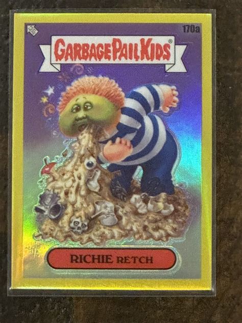 2022 Garbage Pail Kids Chrome Series 5 Richie Retch Yellow 170a 158