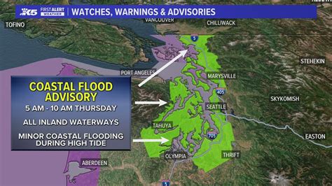 Coastal Flood Advisory issued for shorelines of Puget Sound | king5.com