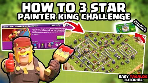 How To Star Color Fest Painter King Challenge Clash Of Clans