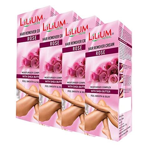 Lilium Rose Hair Removal Cream 50g Pack Of 4 Health And Personal Care