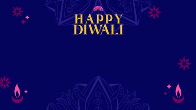 Happy Diwali Greeting Zoom Background | BrandCrowd Zoom Background ...