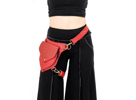 Leather Elven Satchel Mishu Utility Belt Leg Bag Etsy