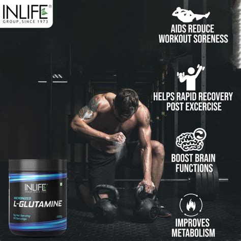 Buy Inlife Micronized L Glutamine Powder Gm Online At Discounted